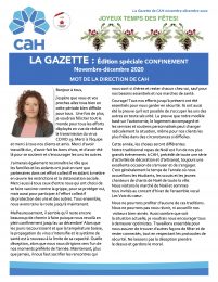 Image pour La Gazette-édition spéciale CONFINEMENT November-December, 2020