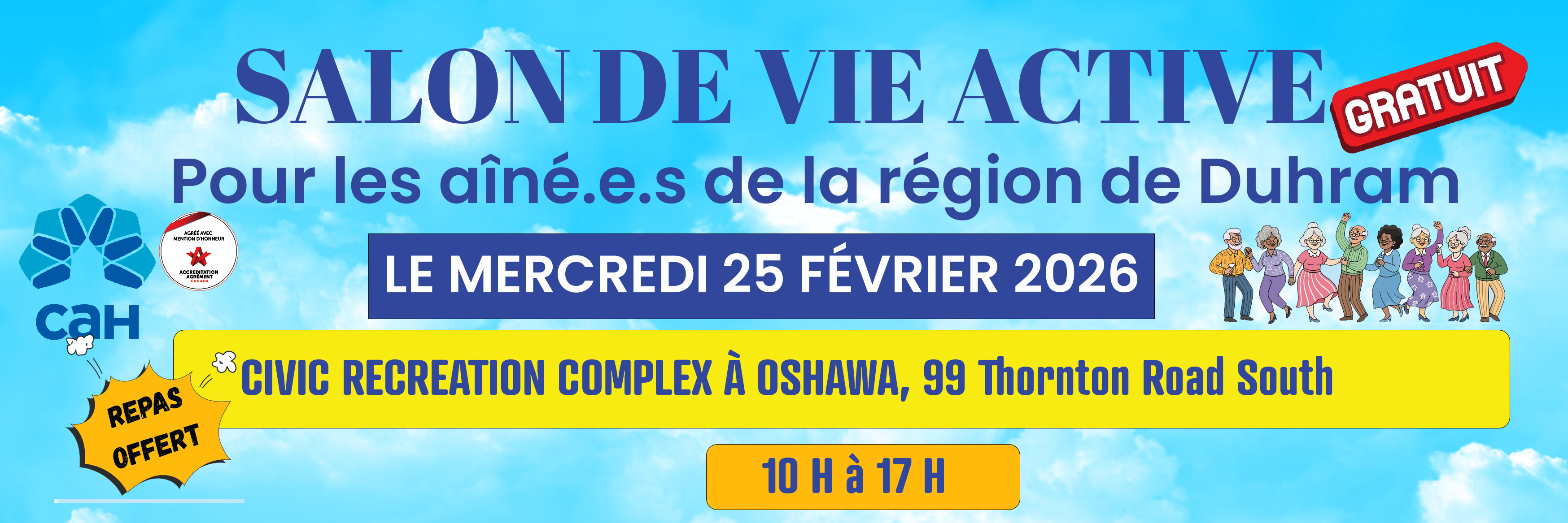 Salon de vie active dans la région de Durham