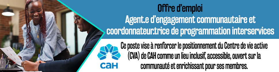 Offre d’emploi: Agent.e d’engagement communautaire et coordonnateur.trice de programmation interservices